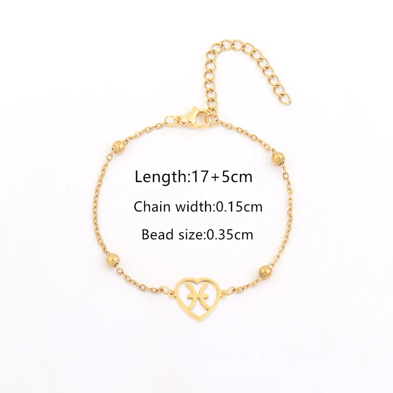 ORNEUM - Sternzeichen-Armband - 18K vergoldet