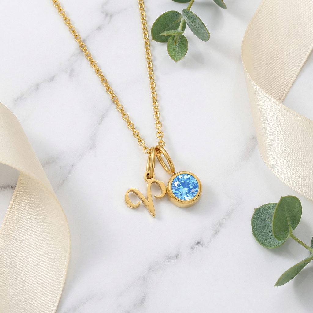 Sternzeichen & Birthstone Halskette