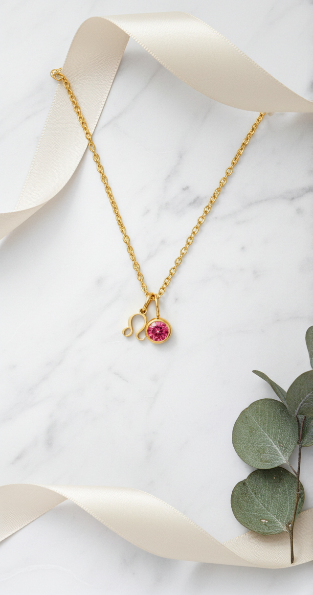 Sternzeichen & Birthstone Halskette