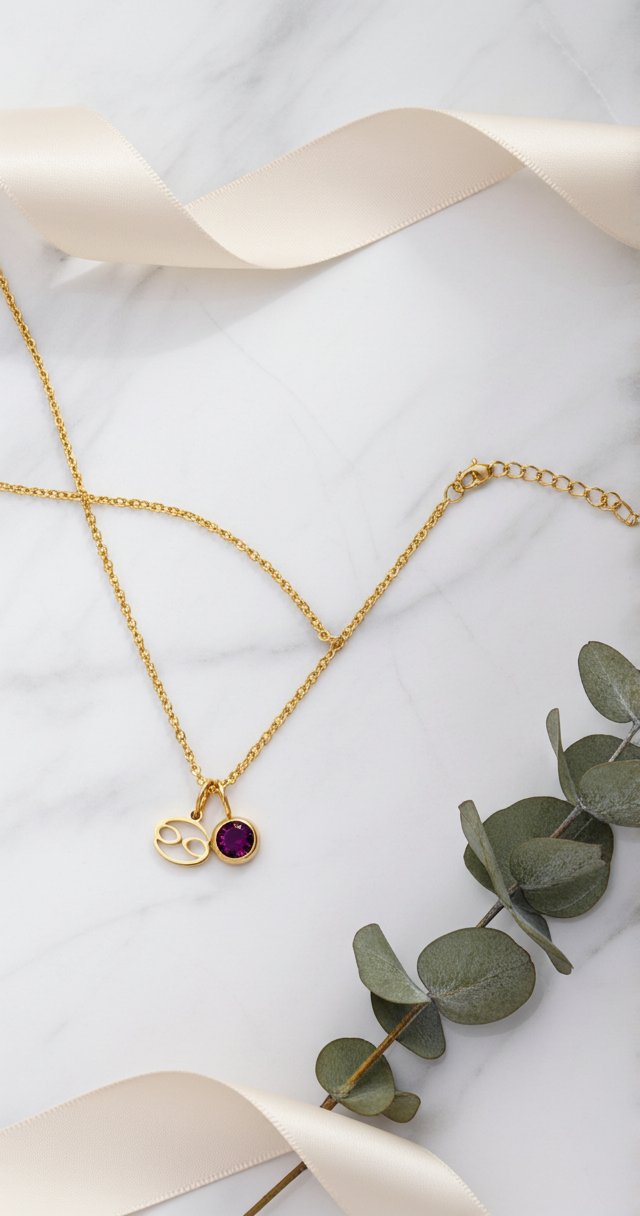 Sternzeichen & Birthstone Halskette