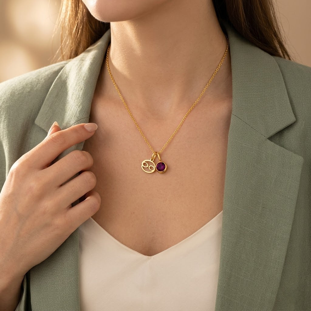 Sternzeichen & Birthstone Halskette