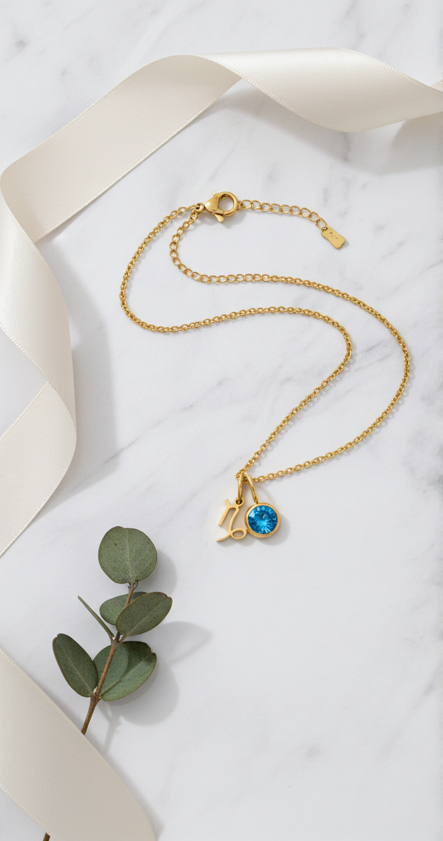 Sternzeichen & Birthstone Halskette
